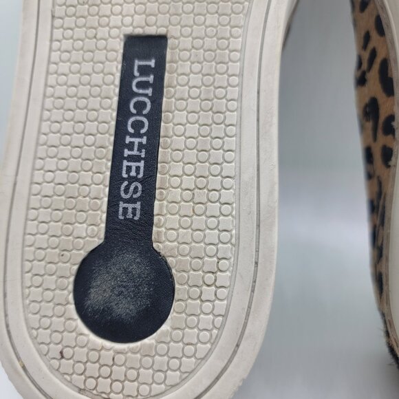 Lucchese Women 9M Leopard Cowhide Loafers Casual Shoes Made in Brazil Excellent - Picture 16 of 16